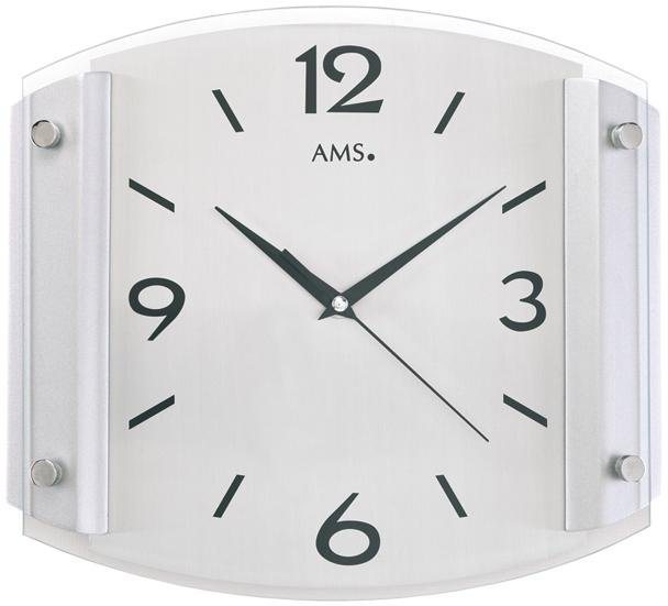 AMS Funkwanduhr F5938 (Quarzuhr,Holz,Wohnzimmer,Esszimmer,Küche,Arbeitszimmer,Büro,Flur) von AMS
