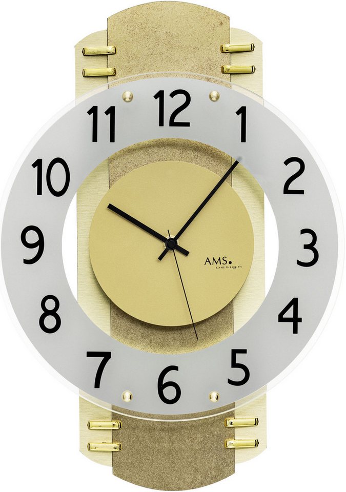 AMS Funkwanduhr (Quarzuhr, Wanduhr, Made in Germany, Wohnzimmer, Esszimmer, Büro) AMS Funkwanduhr (Quarzuhr, Wanduhr, Made in Germany, Wohnzimmer, Esszimmer, Büro) von AMS