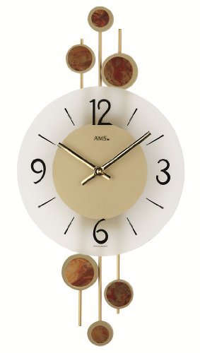 AMS Moderne Wanduhr mit Quartzwerk, batteriebetrieben 9389 AMS Moderne Wanduhr mit Quartzwerk, batteriebetrieben 9389 von AMS
