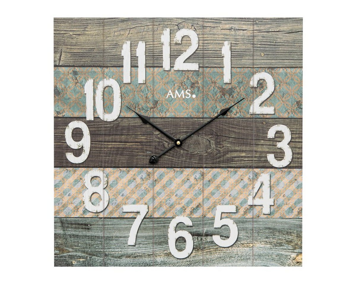 AMS Wanduhr AMS Wanduhr WOOD HIPPIE von AMS