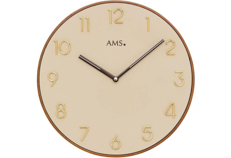 AMS Wanduhr W9563 (Quarzuhr,Holz,Wohnzimmer,Esszimmer,Küche,Arbeitszimmer,Büro,Flur) AMS Wanduhr W9563 (Quarzuhr,Holz,Wohnzimmer,Esszimmer,Küche,Arbeitszimmer,Büro,Flur) von AMS