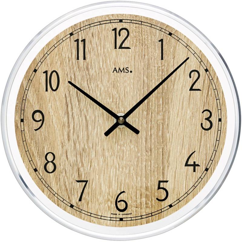 AMS Wanduhr W9631 (Made in Germany,Wohnzimmer,EsszimmerKüche,Arbeitszimmer) von AMS