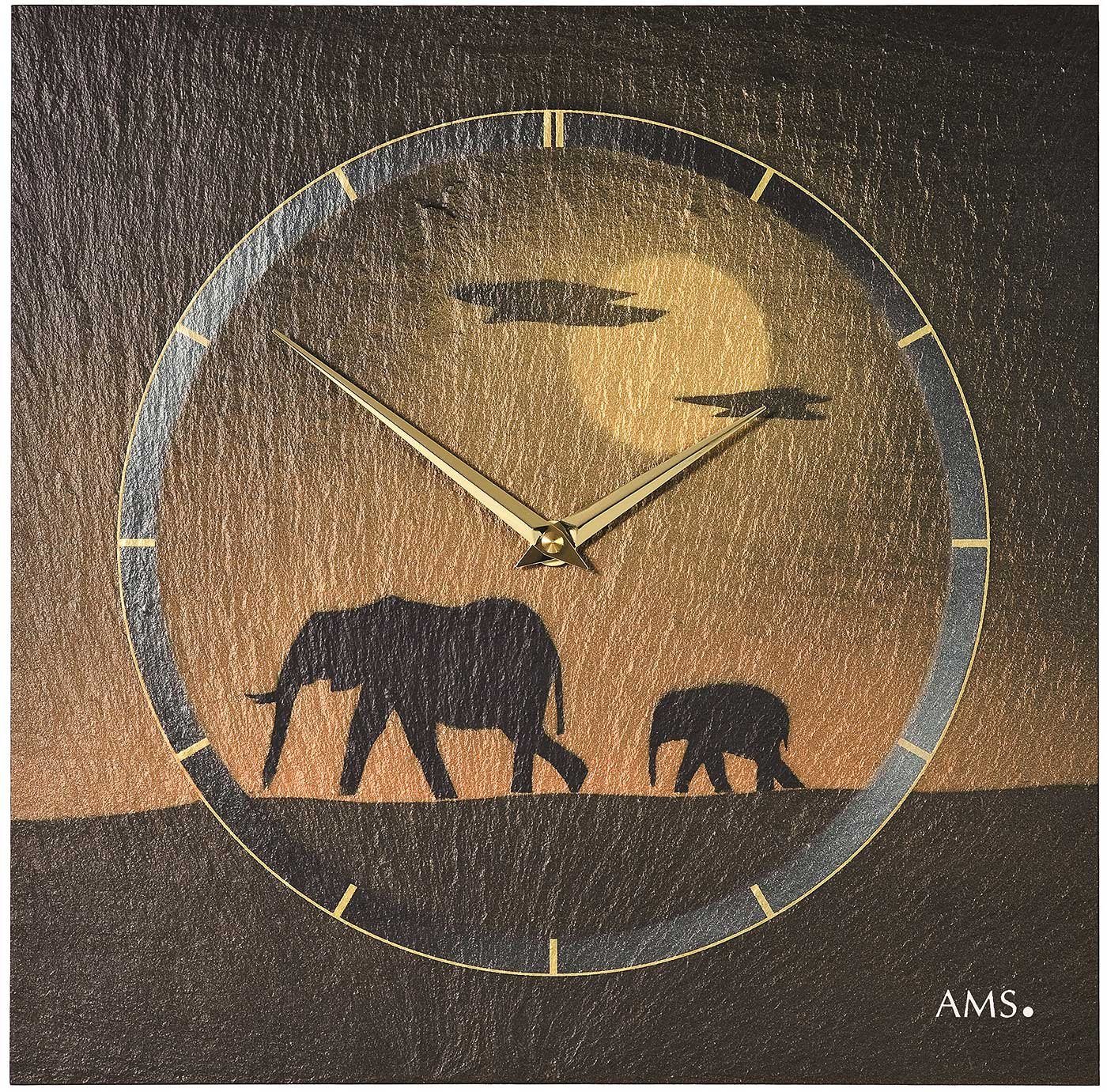 AMS Wanduhr Wanduhr klassisch 30 cm x 30 cm x 4 cm - AMS Modell: 9523 AMS Wanduhr Wanduhr klassisch 30 cm x 30 cm x 4 cm - AMS Modell: 9523 von AMS