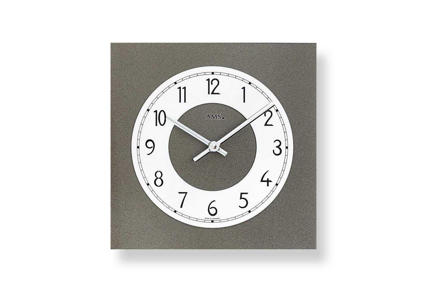 AMS Wanduhr moderne Wanduhr aus Mineralglas - AMS Modell: 9683 von AMS