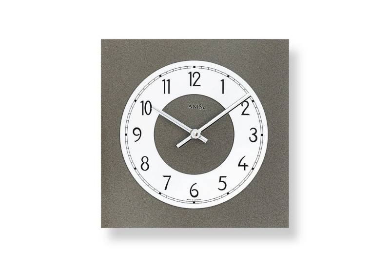 AMS Wanduhr moderne Wanduhr aus Mineralglas - AMS Modell: 9683 von AMS