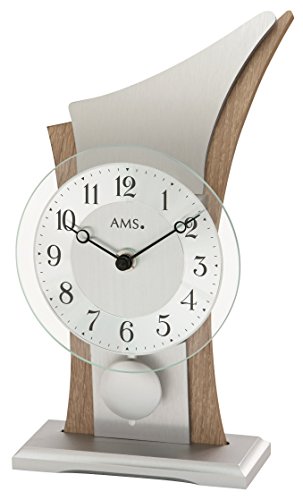 AMS Moderne Tischuhr mit Quartzwerk, batteriebetrieben - Modern Style Quartzpendel-Tischuhr 26cm- 1139 AMS Moderne Tischuhr mit Quartzwerk, batteriebetrieben - Modern Style Quartzpendel-Tischuhr 26cm- 1139 von AMS