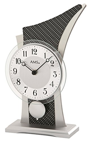 Moderne Tischuhr mit Quartzwerk, batteriebetrieben - Modern Style - AMS -Quartzpendel-Tischuhr 26cm- 1140 Moderne Tischuhr mit Quartzwerk, batteriebetrieben - Modern Style - AMS -Quartzpendel-Tischuhr 26cm- 1140 von AMS