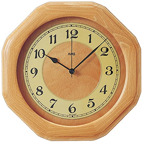 rustikale Funkuhr Wanduhr Funk Buche massiv Mineralglas rustikale Funkuhr Wanduhr Funk Buche massiv Mineralglas von Rustikale