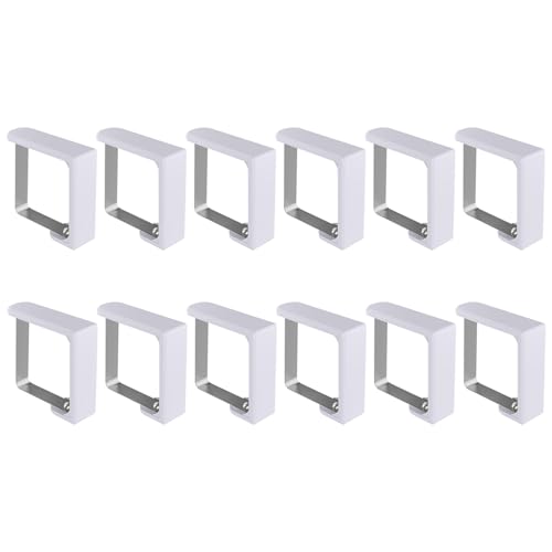 AMSGANK Tischdeckenklammern, 12 Stück Tischklammern Edelstahl Tischdeckenhalter Tischdecke Clips für Weihnachten Hochzeiten Picknick Partys - Plattenstärke Nicht Mehr Als 3cm von AMSGANK