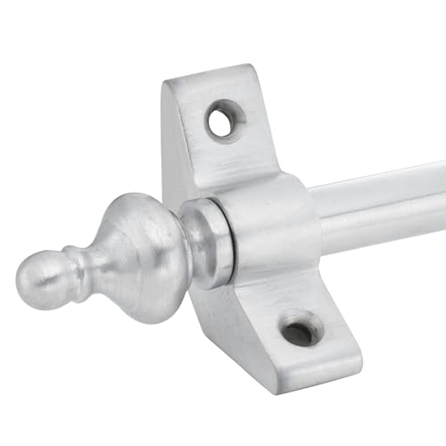 AMSKA INTERNATIONAL Treppenteppichstangen, Urnen-Endstück, satiniertes Chrom, geeignet für Teppichläufer bis zu 70 cm Breite oder Schmal (Satin-Chrom), 13 Stück von AMSKA INTERNATIONAL