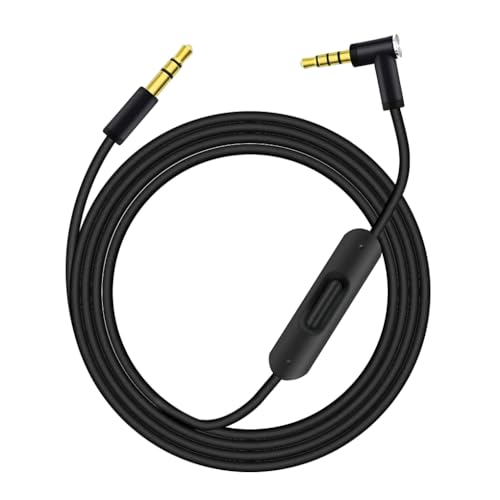 AMSLSIU 3,5 mm Stecker auf Stecker Kopfhörerkabel Telefon Tablet Line Control Eingebautes Mikrofon Kopfhörerkabel Headset Zubehör, Schwarz AMSLSIU 3,5 mm Stecker auf Stecker Kopfhörerkabel Telefon Tablet Line Control Eingebautes Mikrofon Kopfhörerkabel Headset Zubehör, Schwarz von AMSLSIU