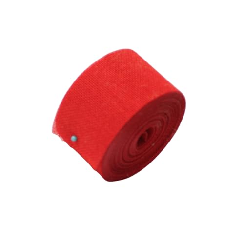 AMSLSIU 5 cm Sackleinenband Rollen Leinen DIY Handwerk mehrere Farben leicht freundlich gewebte Rolle modische Partydekorationen, Rot AMSLSIU 5 cm Sackleinenband Rollen Leinen DIY Handwerk mehrere Farben leicht freundlich gewebte Rolle modische Partydekorationen, Rot von AMSLSIU