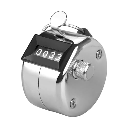 AMSLSIU 9999 Counts 4 Digit Counters Basketball Match Football Competition Manual Number Counting Device Sports Gadget, 1 Stück AMSLSIU 9999 Counts 4 Digit Counters Basketball Match Football Competition Manual Number Counting Device Sports Gadget, 1 Stück von AMSLSIU