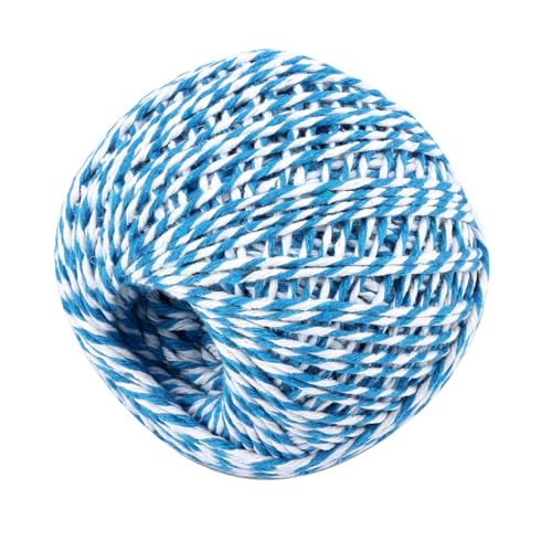 AMSLSIU Baumwollfaden Gewebe Socken Kleidung Hüte Kleidung Üben Requisite Nähseil Mehrfarbig 100 Meter für Anfänger DIY Seile, blau + weiß AMSLSIU Baumwollfaden Gewebe Socken Kleidung Hüte Kleidung Üben Requisite Nähseil Mehrfarbig 100 Meter für Anfänger DIY Seile, blau + weiß von AMSLSIU