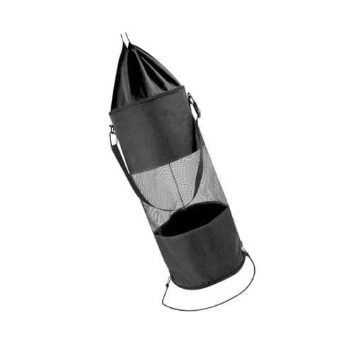 AMSLSIU Boot Müllsack mit Kordelzug Outdoor Mesh Kann Lagerung Auslaufsicheren Container Camping Halter Haushalts Reinigung Werkzeuge, Schwarz von AMSLSIU