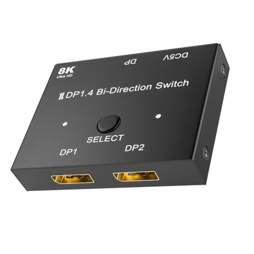 AMSLSIU Computer 2 in 1 out DP Umschalter USB betriebener Videokonverter Tragbare Laptop Umschaltbox Tastenbedienung Desktop PC AMSLSIU Computer 2 in 1 out DP Umschalter USB betriebener Videokonverter Tragbare Laptop Umschaltbox Tastenbedienung Desktop PC von AMSLSIU