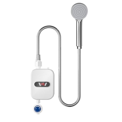 AMSLSIU Dusch Warmwasserbereiter, kompakte Größe mit sofortiger Erwärmung, Durchlauferhitzer, elektrischer Warmwasserbereiter, Durchlauferhitzer von AMSLSIU