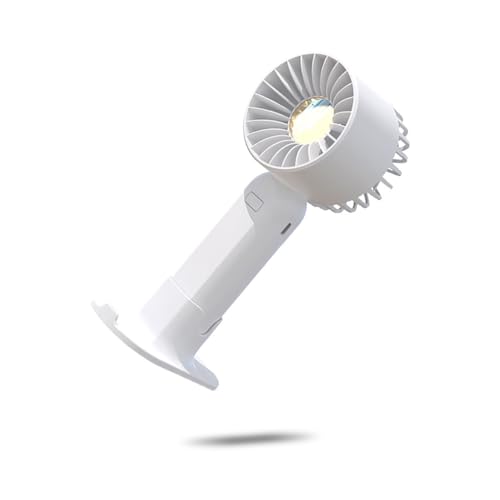 AMSLSIU Handventilator Persönlicher Sommerwind Desktop Kühlung Tragbarer geräuscharmer Arbeits Büro Bürstenloser Schlafkühler, Weiß von AMSLSIU