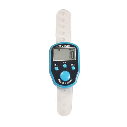AMSLSIU Maschenmarkierer Reihenzähler LCD Elektronik Digitalanzeige Tragbare Stückzähler Timing Handring Sport Nähwebart, Himmelblau, 4.5 * 3.5 * 1.2 cm AMSLSIU Maschenmarkierer Reihenzähler LCD Elektronik Digitalanzeige Tragbare Stückzähler Timing Handring Sport Nähwebart, Himmelblau, 4.5 * 3.5 * 1.2 cm von AMSLSIU