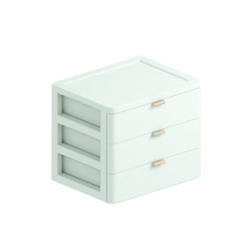 AMSLSIU Minimalistischer und praktischer Kosmetik Organizer für aufgeräumten Stauraum, Schublade aus Kunststoff für den Schreibtisch von AMSLSIU