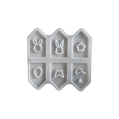 AMSLSIU Silikonguss Osterdeko Hase Gel Osterhasen Silikon Hoch/Niedrigbeständiges Silikon Innovative Styles DIY, C von AMSLSIU