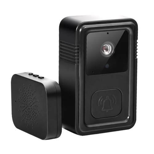 AMSLSIU Smart Home Video Türklingel Drahtlose High Definition Infrarot Nachtsicht Automatische Snapshot Cloud Lagerung ABS, Schwarz AMSLSIU Smart Home Video Türklingel Drahtlose High Definition Infrarot Nachtsicht Automatische Snapshot Cloud Lagerung ABS, Schwarz von AMSLSIU