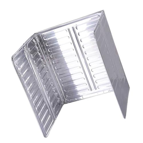 AMSLSIU Spritzschutzabdeckung aus Aluminiumfolie, Spritzschutz, Herdabdeckung, Herd Windschutzscheibe, schützender Spritzschutz, Kochgeschirr von AMSLSIU