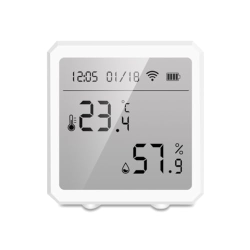 AMSLSIU Temperatur-Feuchtigkeitssensor 2,4 GHz Indoor DIY Einstellbares Thermometer APP Notification Home Gewächshaus-Hygrometer AMSLSIU Temperatur-Feuchtigkeitssensor 2,4 GHz Indoor DIY Einstellbares Thermometer APP Notification Home Gewächshaus-Hygrometer von AMSLSIU