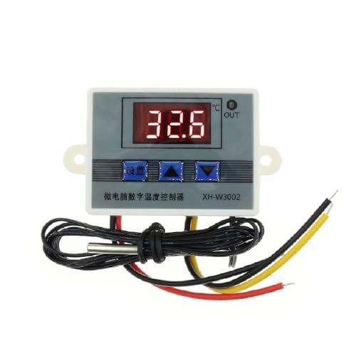 AMSLSIU Thermometer Industrie Zubehör Eierbrutkasten Digitaler Thermostat Feuchtigkeitsregler Kühlkontrolle Genauigkeit Hygrometer von AMSLSIU