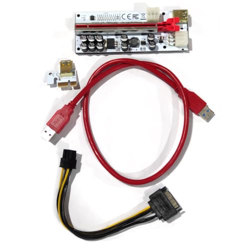 AMSLSIU VER012MAX PCI-E Card Mining Cable Extender Ersatzadaptersteckplatz High Speed Mainboard für Desktop-Computer, rot AMSLSIU VER012MAX PCI-E Card Mining Cable Extender Ersatzadaptersteckplatz High Speed Mainboard für Desktop-Computer, rot von AMSLSIU