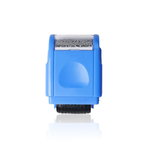 AMSLSIU Vertrauliche Roller Stamps Data Identity Supplies Tragbare Mini Diebstahlschutz Tintensiegelrollen, Blau AMSLSIU Vertrauliche Roller Stamps Data Identity Supplies Tragbare Mini Diebstahlschutz Tintensiegelrollen, Blau von AMSLSIU