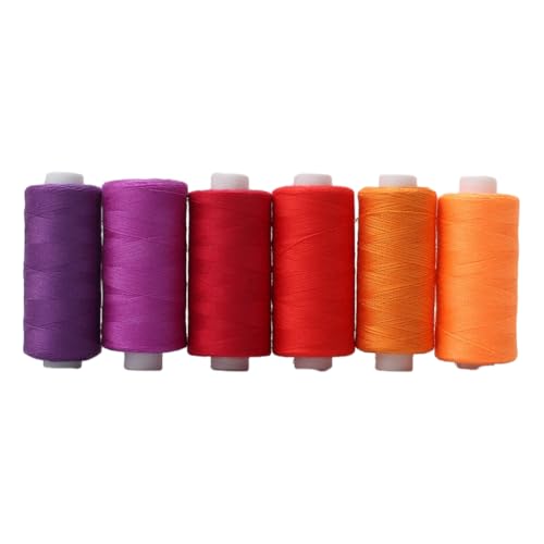 AMSLSIU Vielseitiges und zuverlässiges vorgespultes Spulen Nähgarn für verschiedene Heimwerkerarbeiten. Polyester ist nicht leicht zu brechen, Rote 6 Farben Linie AMSLSIU Vielseitiges und zuverlässiges vorgespultes Spulen Nähgarn für verschiedene Heimwerkerarbeiten. Polyester ist nicht leicht zu brechen, Rote 6 Farben Linie von AMSLSIU