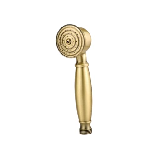AMSLSIU Vintage Retro Handbrause Wasserdichter Badhahn Sprüher Hardware Verschleißfeste Handbrausen Halterung Halter, Blaue Bronze von AMSLSIU