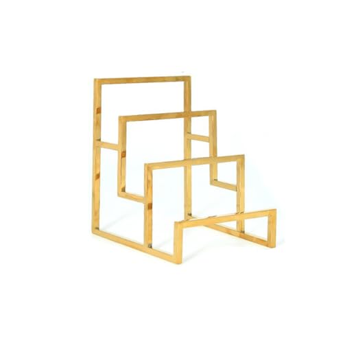 AMSLSIU Wallet Display Stand Desktop Purse Storage Rack Haushaltsorganisation Handtaschenhalter Wiederverwendbarer Multi Layer Organizer, Gold von AMSLSIU