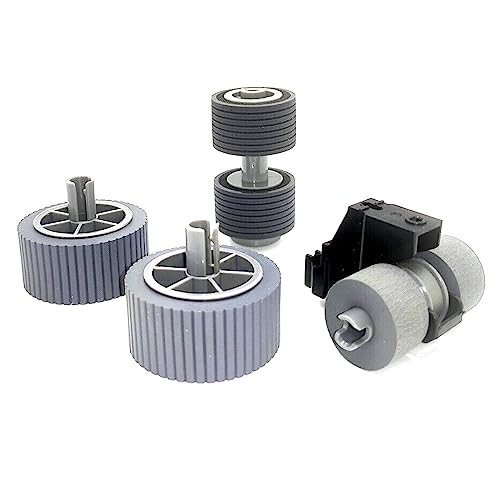 AMSOAN Pickup Roller + Bremsrolle PA03740-K010 PA03740-K011, kompatibel mit Fujitsu fi-7600 fi-7700 fi-7700S von AMSOAN