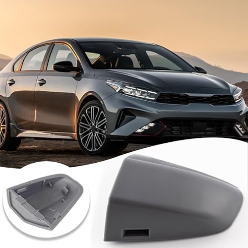 AMSPRAC 82652-M6110 Außentürgriff-Abdeckung für Kia Forte 2024 2018–2024, Vordertürgriff-Abdeckung, linke Seite, Türgriff-Abdeckkappe, zum Anklippen, grau, 82652M6110 von AMSPRAC