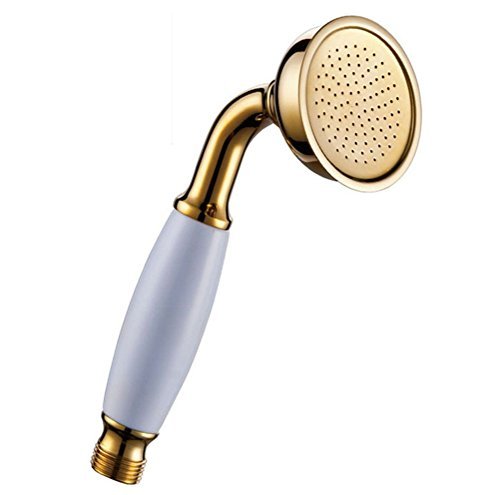 AMSS Handbrause Der retro Raindance wassersparend Duschkopf Messing Telefon-Stil ,Gold von AMSS