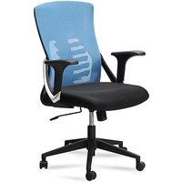 AMSTYLE Bürostuhl, SPM1.444 Stoff blau, Gestell schwarz von AMSTYLE