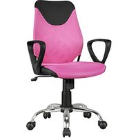 AMSTYLE Kinderdrehstuhl, SPM1.355 Stoff rosa, Gestell silber von AMSTYLE