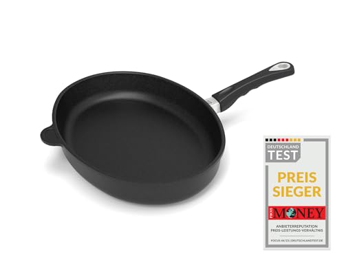 AMT Gastroguss Fischpfanne, 41 x 27 cm, 5 cm hoch, mit festem Stiel, induktionstauglich, Lotan® Antihaft-Veredelung, Aluguss (Aluminium), AMZN-I-4127 von AMT Gastroguss