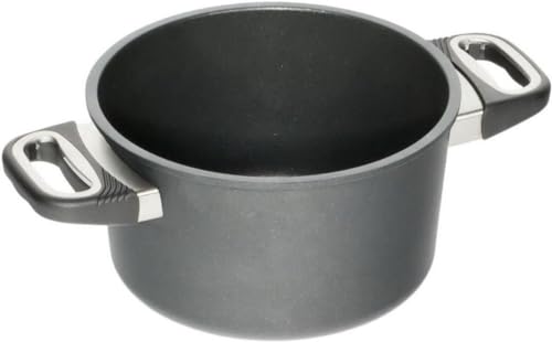 AMT Gastroguss Kochtopf, Ø 20 cm, 11 cm hoch, Aluguss (Aluminium), Lotan® Antihaft-Beschichtung für Kochen mit Antihafteigenschaften, AMZN-920 von AMT Gastroguss