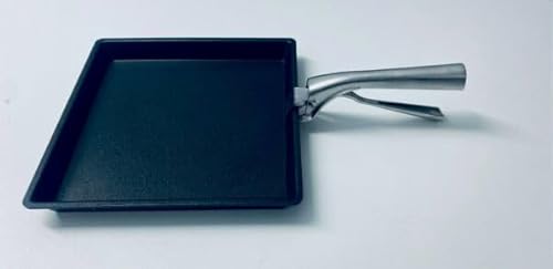 AMT Gastroguss Snack - Schale eckig für Speed-Ofen, 26 x 26 cm, 3 cm hoch, glatter Boden, Aluguss (Aluminium), Lotan® Antihaft-Veredelung für Kochen mit Antihafteigenschaften, AMZN-SO-32626 von AMT Gastroguss