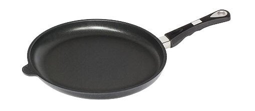 Bratpfanne 32cm flach beschichtet H=4cm nicht induktionsfähig von AMT Gastroguss