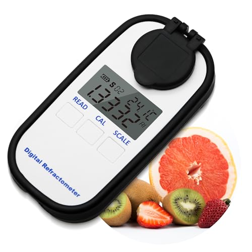 AMTAST Digital Brix Refraktometer Zuckersaft Honig Bier Brix Refraktometer Schneidflüssigkeit Zucker Testing Meter Bereich 0-90%/1.3330-1.5177nD AMTAST Digital Brix Refraktometer Zuckersaft Honig Bier Brix Refraktometer Schneidflüssigkeit Zucker Testing Meter Bereich 0-90%/1.3330-1.5177nD von AMTAST