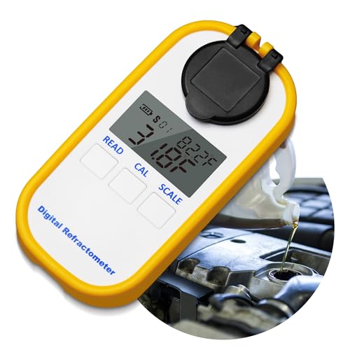 AMTAST Digital Kühlmittel Refraktometer für Auto Frostschutzmittel Harnstoff Tester Hand-Held Anti-Frost Refraktometer Antifreeze Lösung Reiniger von AMTAST