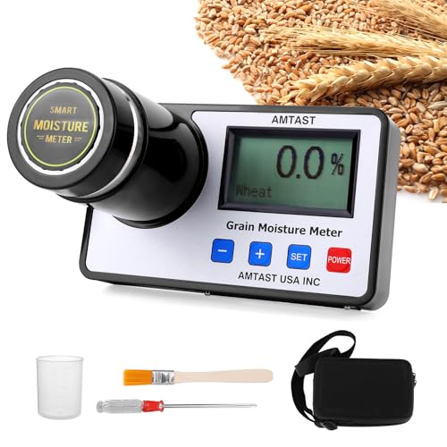 AMTAST Grain Feuchtigkeitsmessgeräte Smart Grain Moisture Meter für 22 Körner Weizen Mais Kaffee Kakaobohnen Leinsamen Sojabohnen Reis Mandeln Erdnüsse Pergament Kaffee Sesam Sorghum Raps Gerste AMTAST Grain Feuchtigkeitsmessgeräte Smart Grain Moisture Meter für 22 Körner Weizen Mais Kaffee Kakaobohnen Leinsamen Sojabohnen Reis Mandeln Erdnüsse Pergament Kaffee Sesam Sorghum Raps Gerste von AMTAST