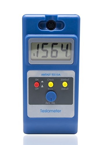 AMTAST TES10A Digital Tesla Meter Gaussmeter mit 0-200mT/0-2000mT Bereich Auto-Switch | 0~999mT Genauigkeit ±2%/ 1000~2400mT Genauigkeit ±5% Gauss Meter | Inklusive NS Funktion & Sonde AMTAST TES10A Digital Tesla Meter Gaussmeter mit 0-200mT/0-2000mT Bereich Auto-Switch | 0~999mT Genauigkeit ±2%/ 1000~2400mT Genauigkeit ±5% Gauss Meter | Inklusive NS Funktion & Sonde von AMTAST