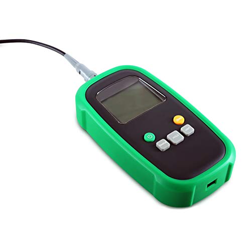 AMTAST TES12B Digital Tesla Meter Gaussmeter mit 0-200mT/0-2000mT Bereich Auto-Switch 0~2400mT Genauigkeit ±2% Gauss Meter für Oberflächenmagnetische Prüfung Inklusive NS Funktion & Radial Hall Probe von AMTAST