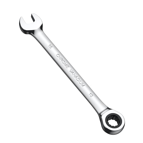 AMTOVL 10mm Ratschenschlüssel metrisch 72 Zähne Schraubenschlüssel Ringmaulschlüssel Cr-V Konstruiert für die Reparatur von Fahrrädern AMTOVL 10mm Ratschenschlüssel metrisch 72 Zähne Schraubenschlüssel Ringmaulschlüssel Cr-V Konstruiert für die Reparatur von Fahrrädern von AMTOVL