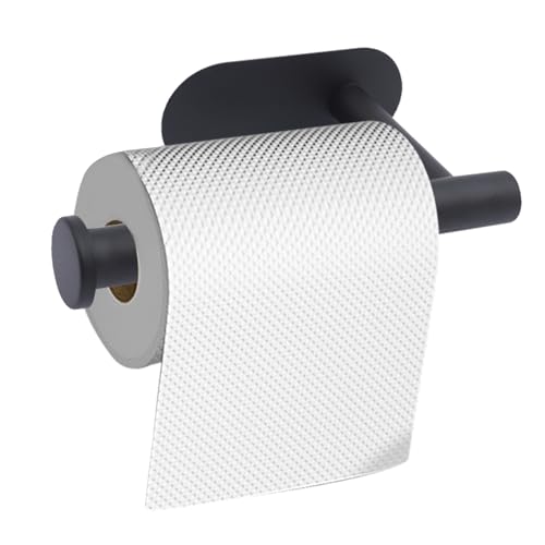 AMTULA Toilettenpapierhalter Handtuchhalter Ohne Bohren Rostfreie StäHle Wandbefestigung Handtuchhalter Ersatzrollenhalter mit 2 Kleber für Handtücher Toilettenpapier Badaccessoires 10 × 4.5 cm von AMTULA